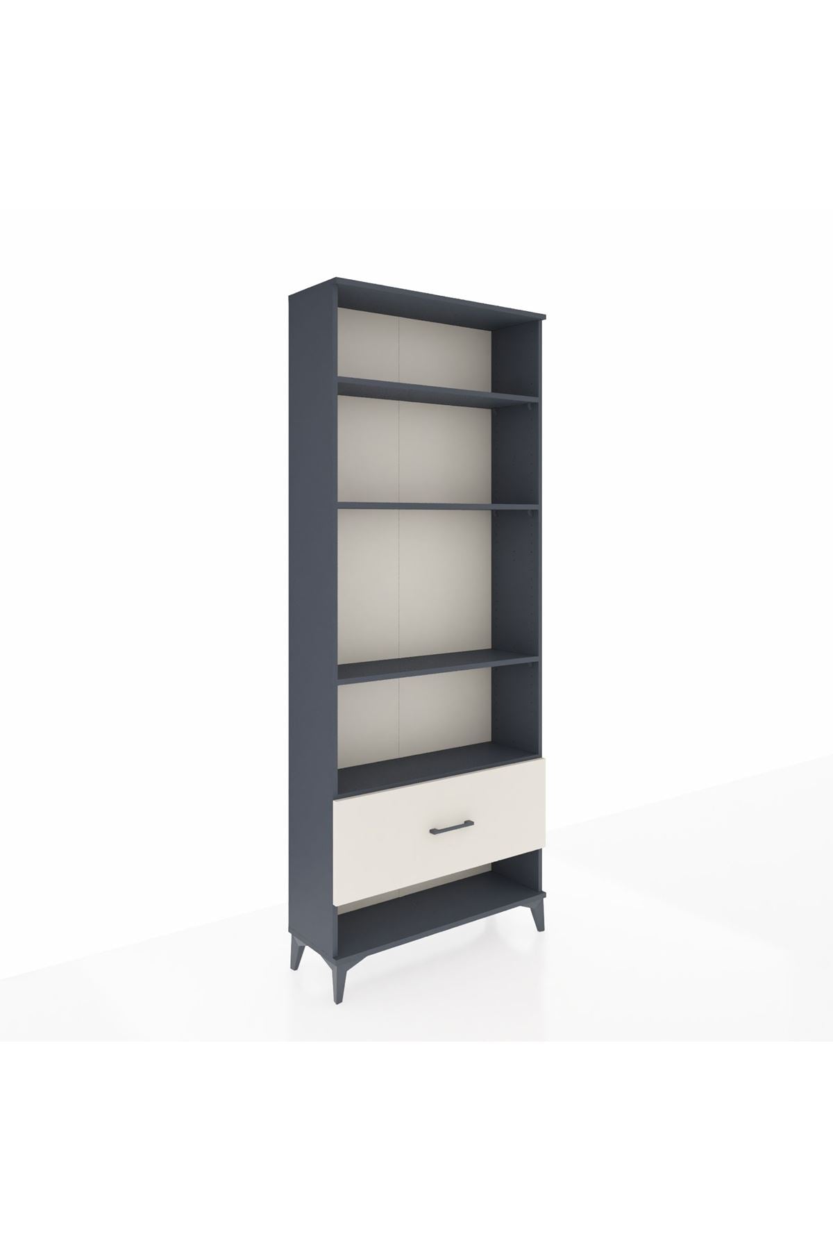 Arges Dolap 4 Raflı Tek Çekmeceli 88x30x221 - S30M030V4A
