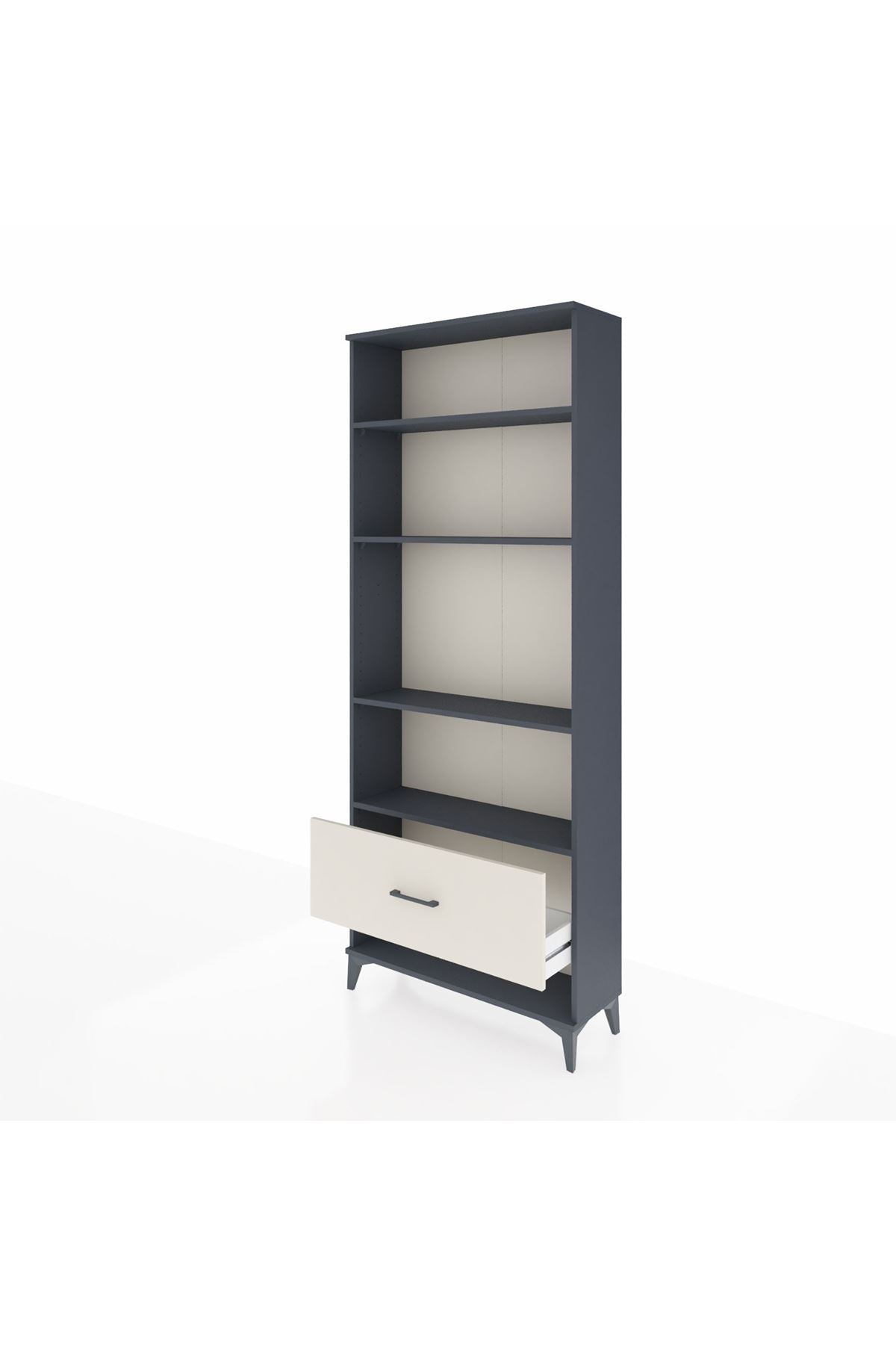 Arges Dolap 4 Raflı Tek Çekmeceli 88x30x221 - S30M030V4A