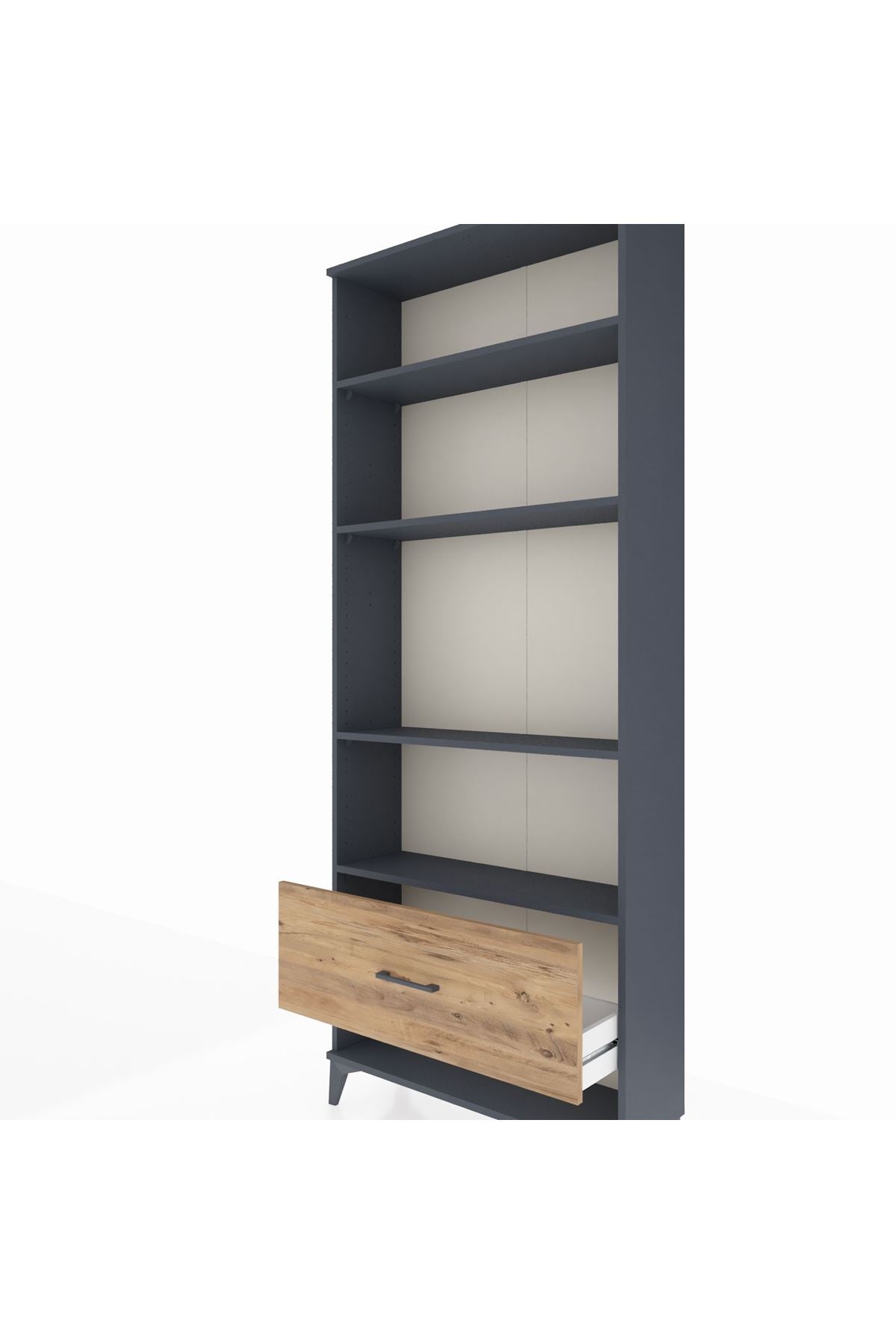 Arges Dolap 4 Raflı Tek Çekmeceli 88x30x221 - S30M030V6A