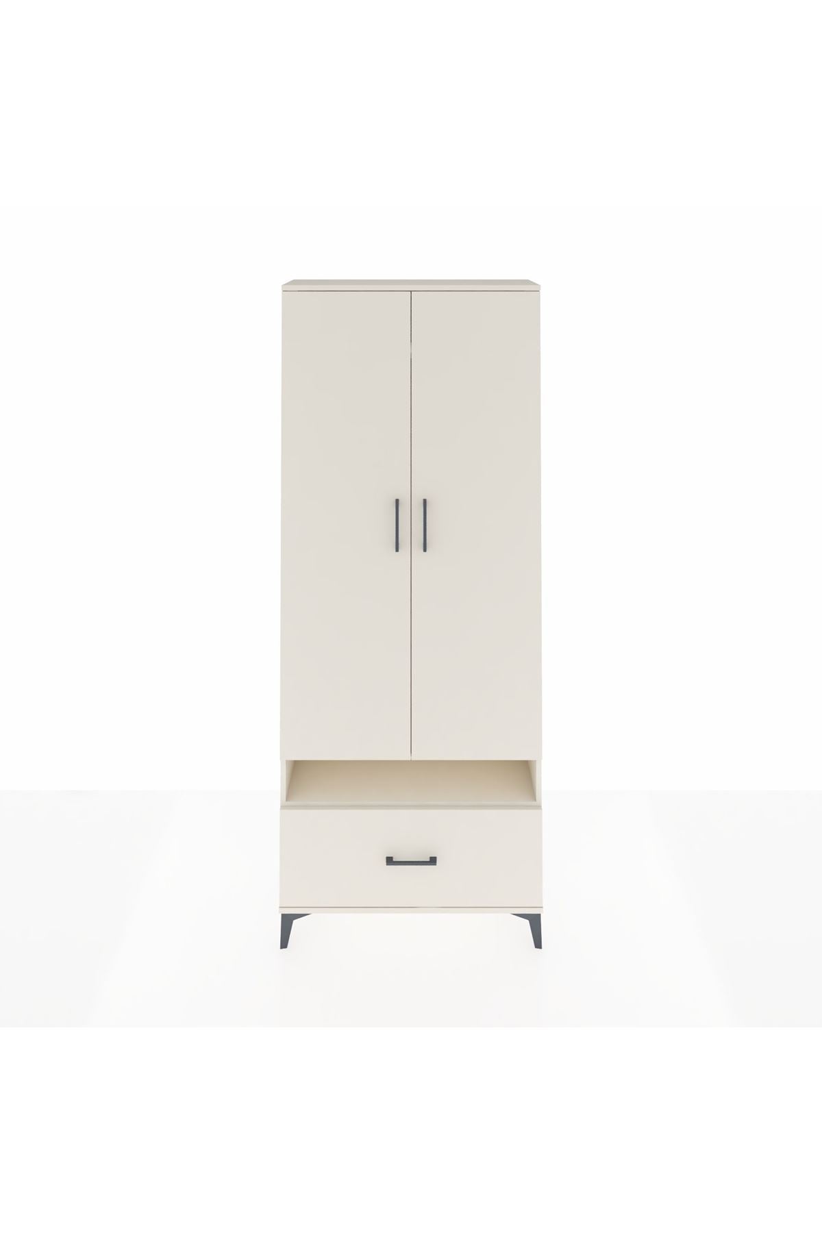 Arges Dolap 3 Raflı Tek Çekmeceli Tek Askılı 88x30x221 - S30M031V1A