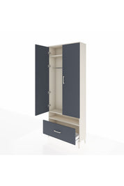 Arges Dolap 3 Raflı Tek Çekmeceli Tek Askılı 88x30x221 - S30M031V2A
