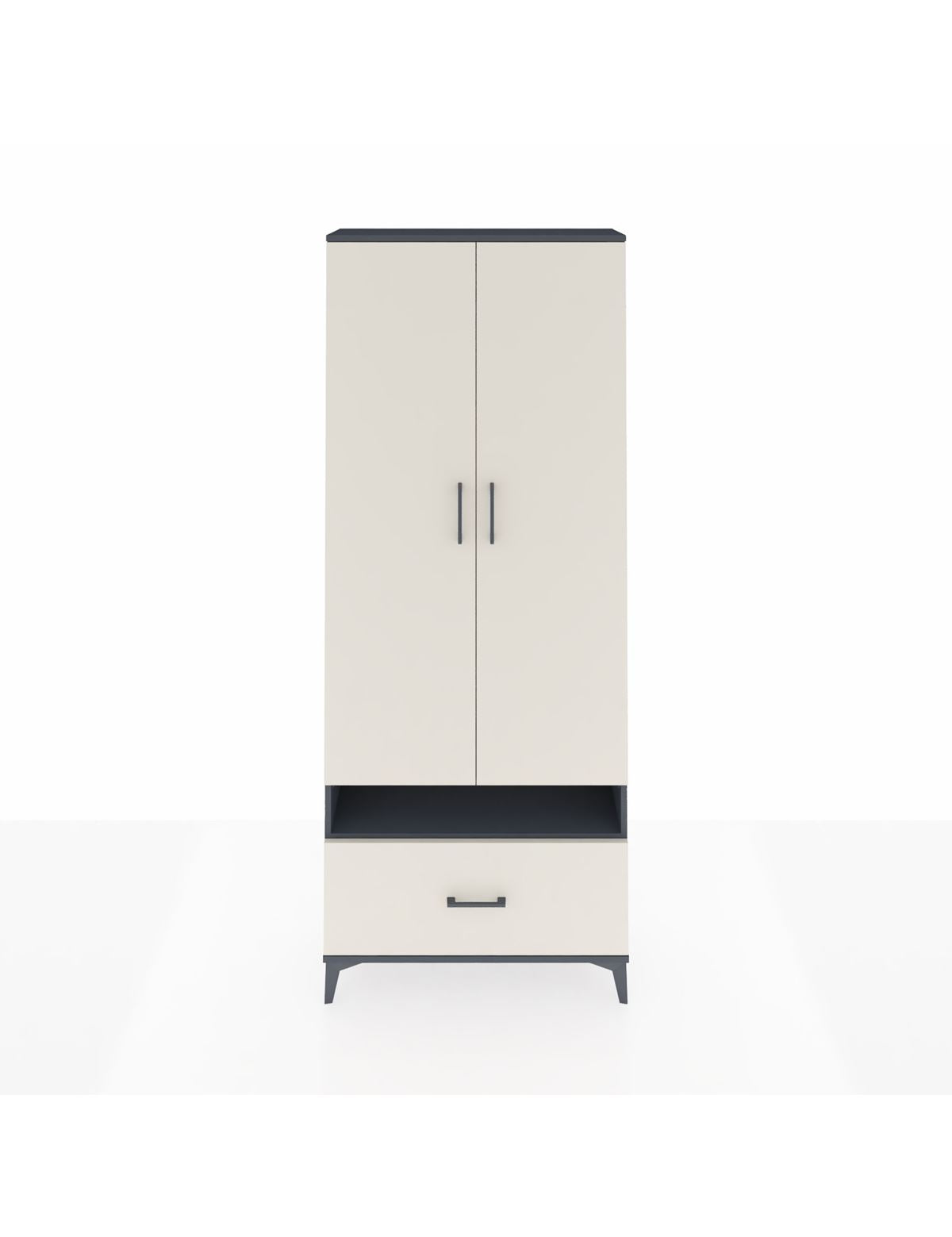 Arges Dolap 3 Raflı Tek Çekmeceli Tek Askılı 88x30x221 - S30M031V4A