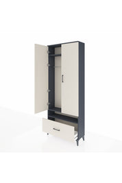 Arges Dolap 3 Raflı Tek Çekmeceli Tek Askılı 88x30x221 - S30M031V4A