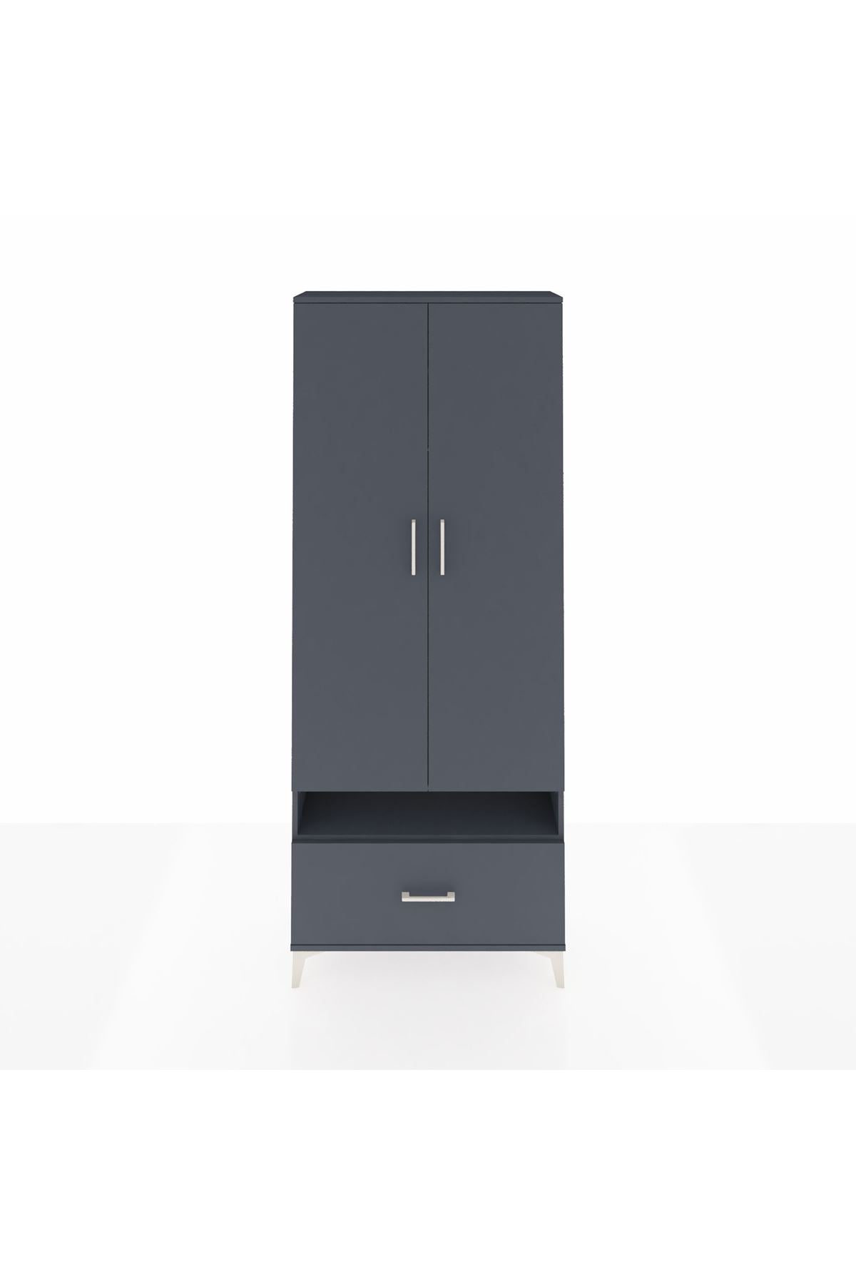 Arges Dolap 3 Raflı Tek Çekmeceli Tek Askılı 88x30x221 - S30M031V5A