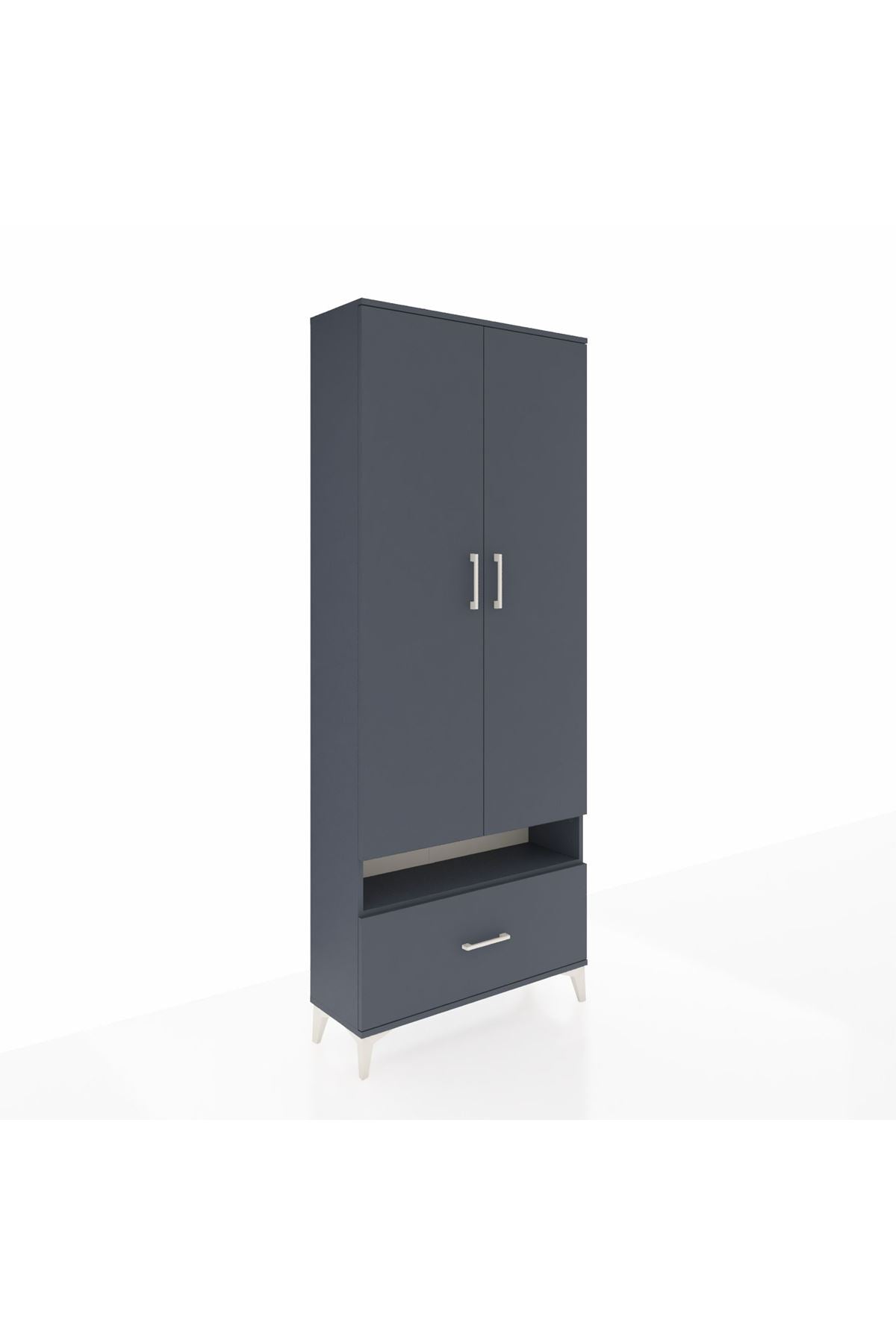 Arges Dolap 3 Raflı Tek Çekmeceli Tek Askılı 88x30x221 - S30M031V5A
