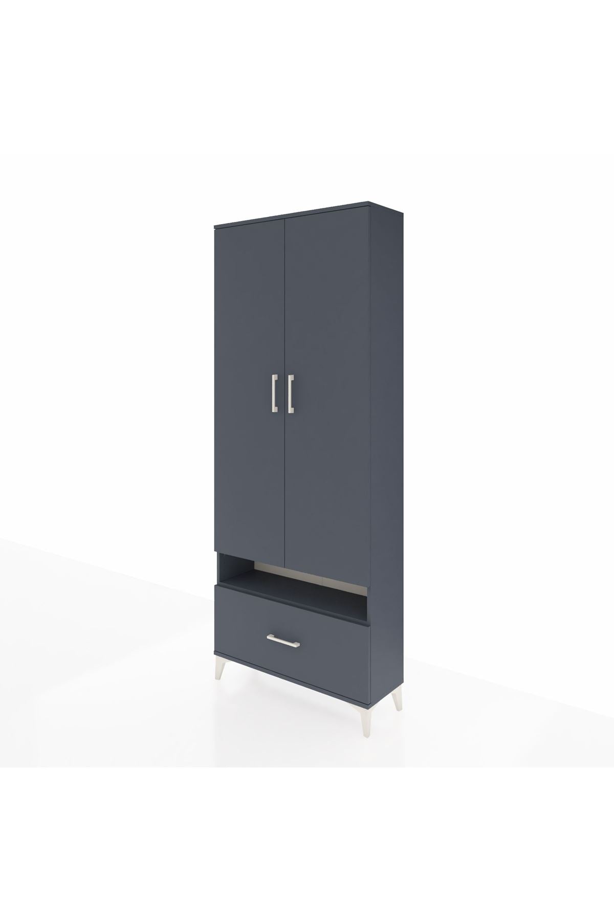 Arges Dolap 3 Raflı Tek Çekmeceli Tek Askılı 88x30x221 - S30M031V5A