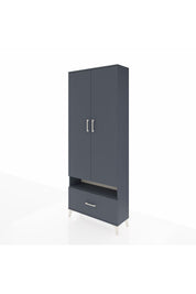 Arges Dolap 3 Raflı Tek Çekmeceli Tek Askılı 88x30x221 - S30M031V5A