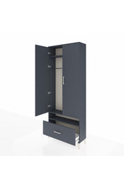 Arges Dolap 3 Raflı Tek Çekmeceli Tek Askılı 88x30x221 - S30M031V5A