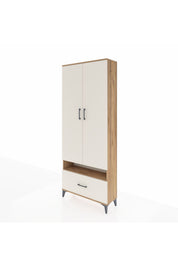 Arges Dolap 3 Raflı Tek Çekmeceli Tek Askılı 88x30x221 - S30M031V7A