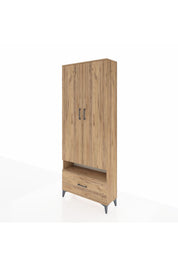 Arges Dolap 3 Raflı Tek Çekmeceli Tek Askılı 88x30x221 - S30M031V9A