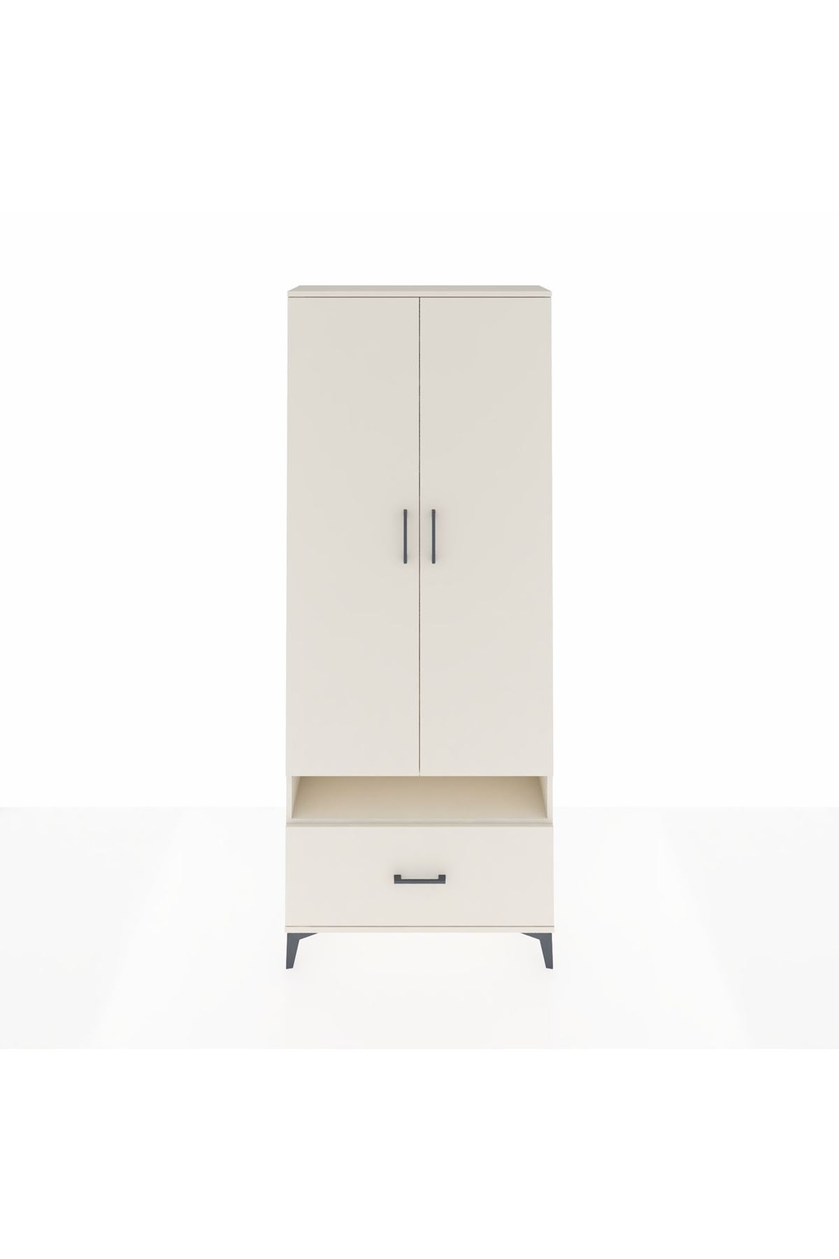 Arges Dolap 5 Raflı Tek Çekmeceli 2 Kapaklı 88x30x221 - S30M032V1A