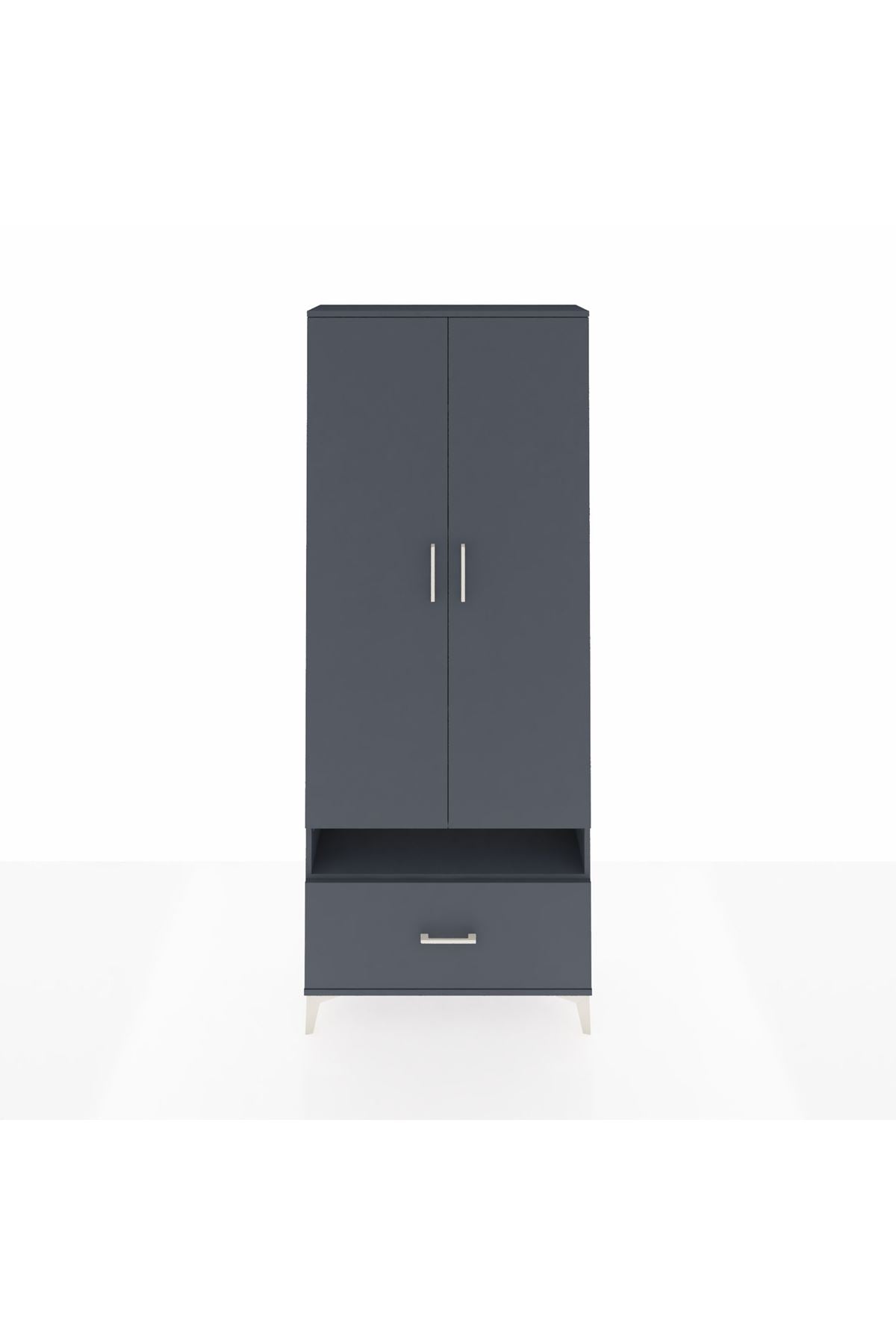 Arges Dolap 5 Raflı Tek Çekmeceli 2 Kapaklı 88x30x221 - S30M032V5A