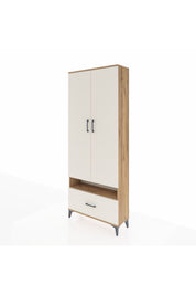 Arges Dolap 5 Raflı Tek Çekmeceli 2 Kapaklı 88x30x221 - S30M032V7A