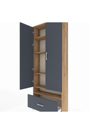 Arges Dolap 5 Raflı Tek Çekmeceli 2 Kapaklı 88x30x221 - S30M032V8A