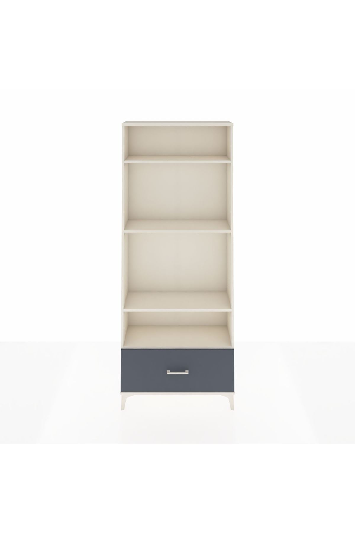 Arges Dolap 4 Raflı Tek Çekmeceli 88x30x221 - S30M033V2A