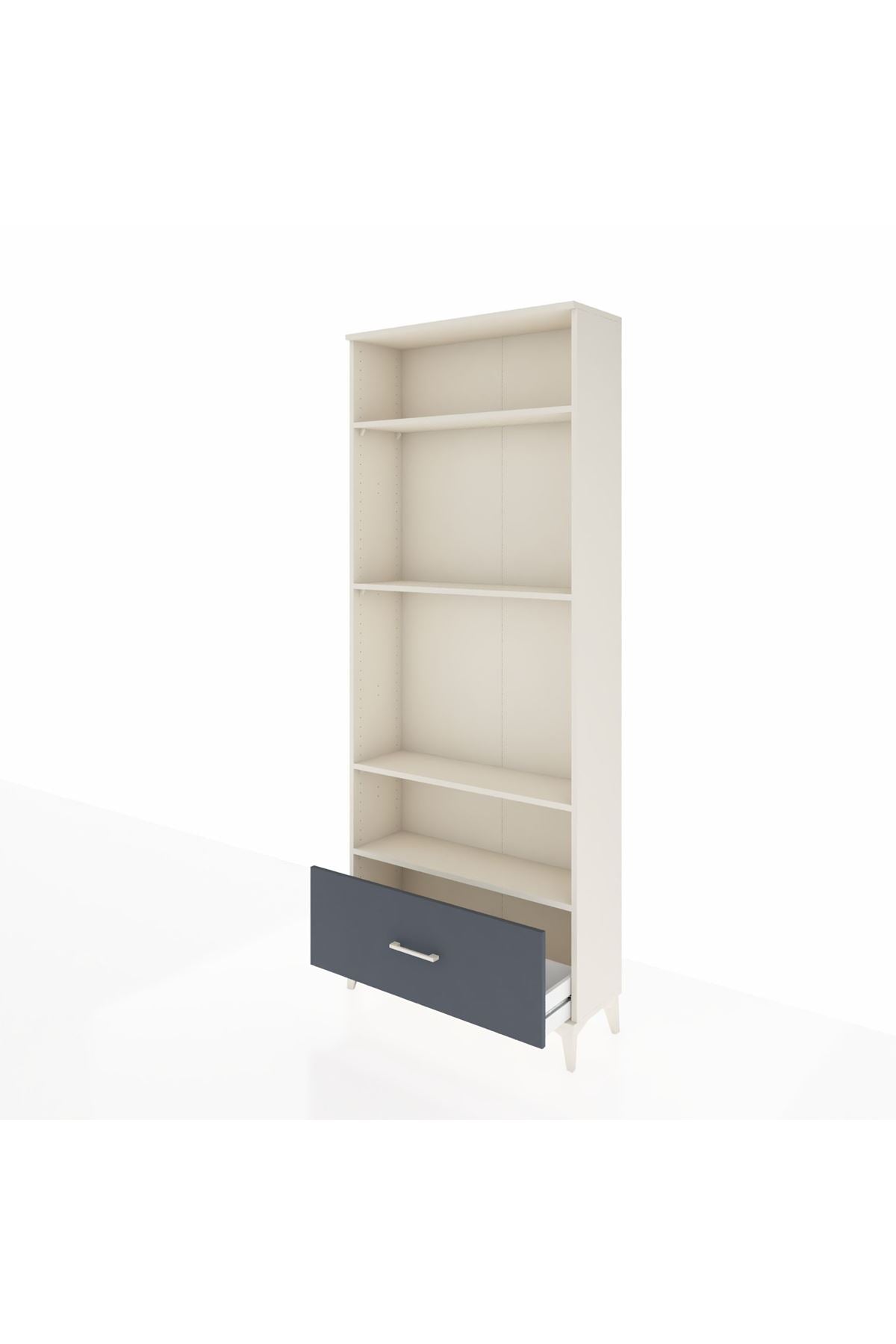 Arges Dolap 4 Raflı Tek Çekmeceli 88x30x221 - S30M033V2A