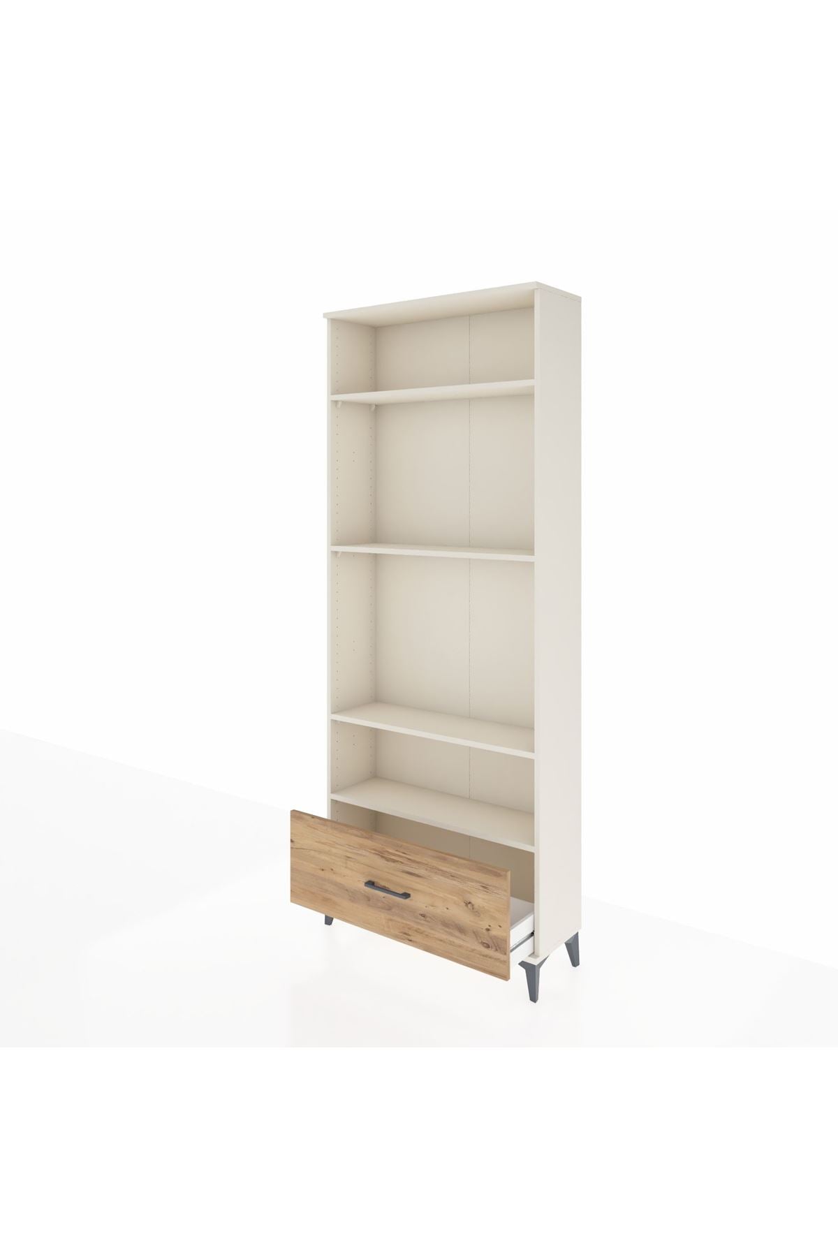 Arges Dolap 4 Raflı Tek Çekmeceli 88x30x221 - S30M033V3A