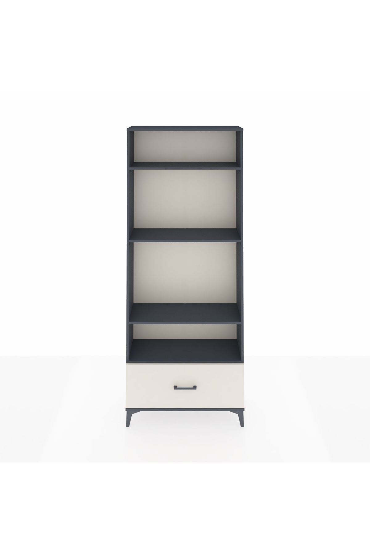 Arges Dolap 4 Raflı Tek Çekmeceli 88x30x221 - S30M033V4A