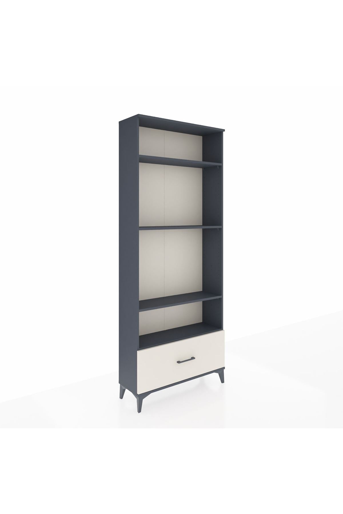 Arges Dolap 4 Raflı Tek Çekmeceli 88x30x221 - S30M033V4A