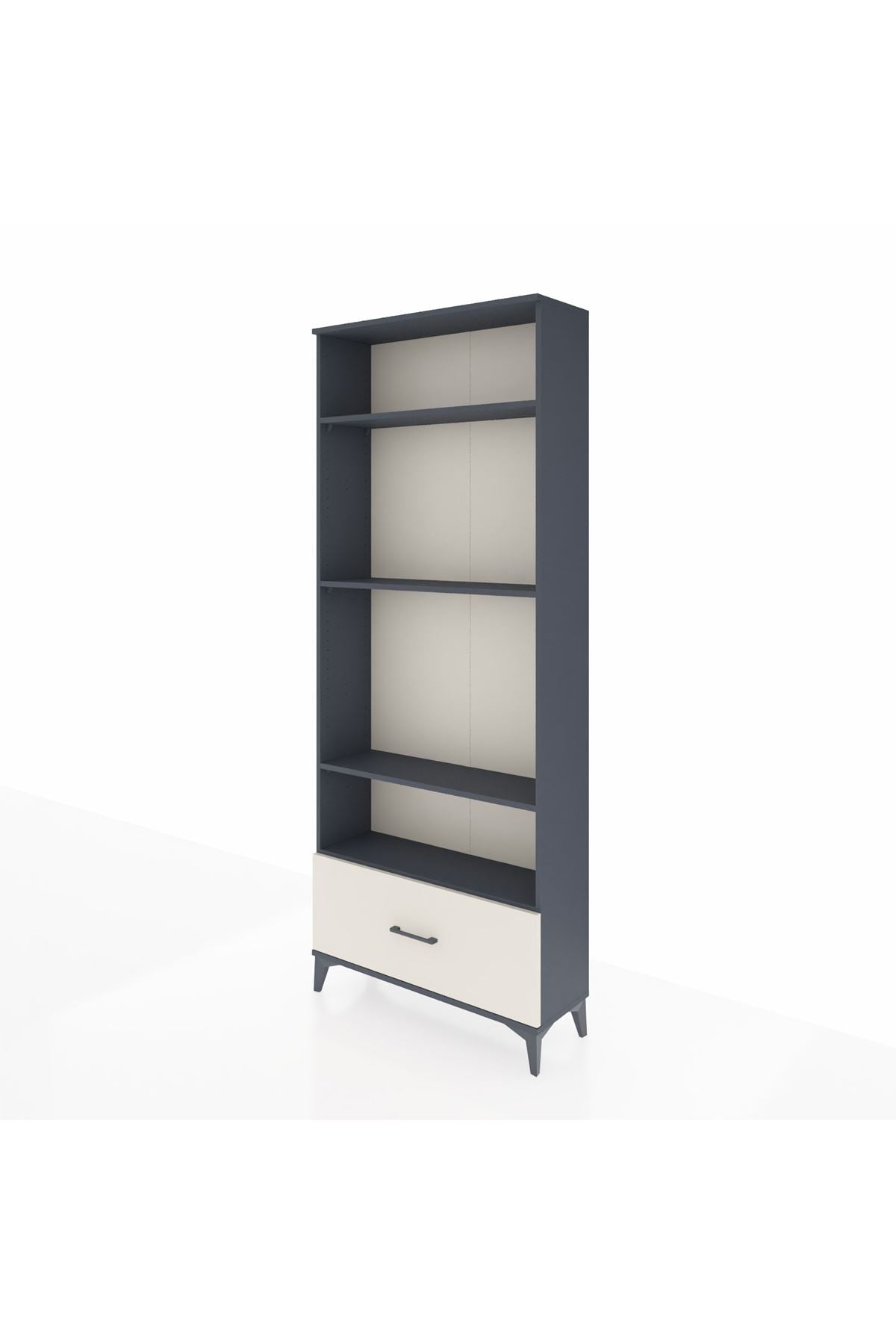 Arges Dolap 4 Raflı Tek Çekmeceli 88x30x221 - S30M033V4A