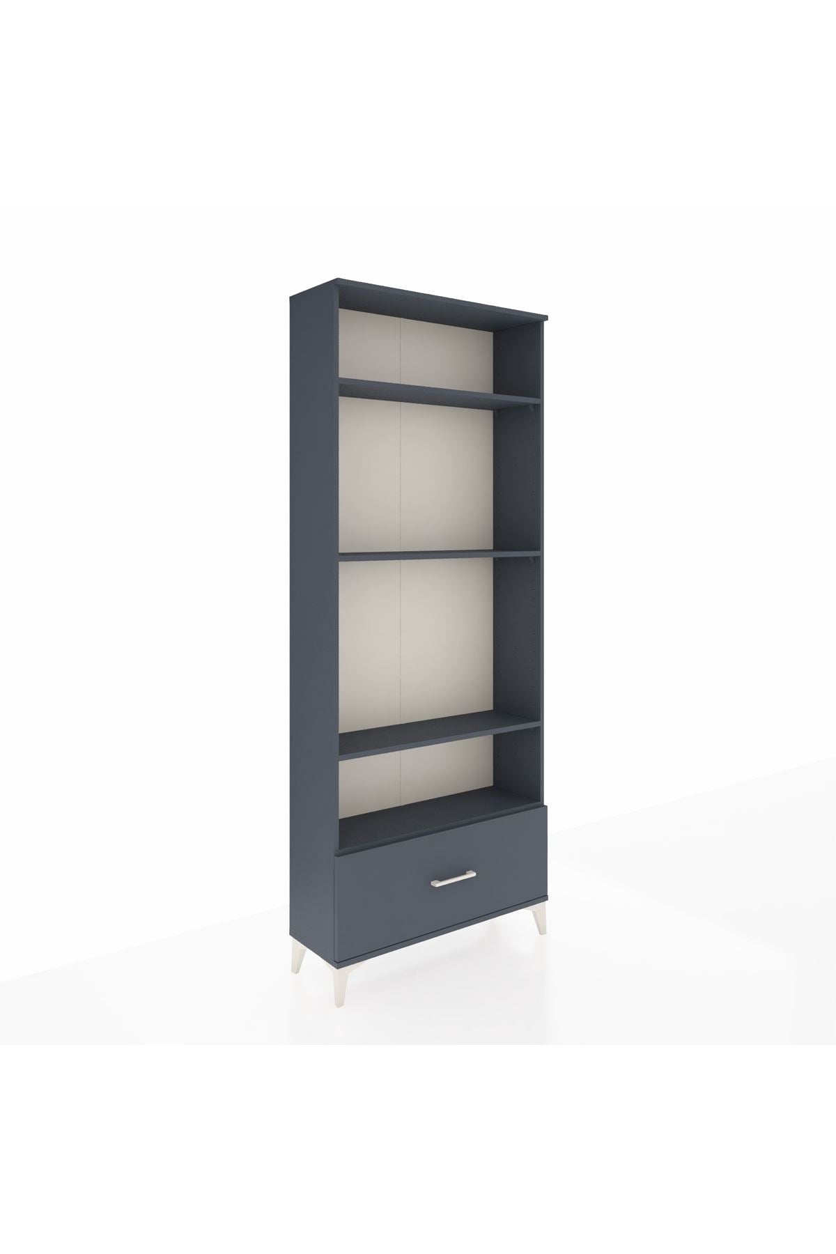Arges Dolap 4 Raflı Tek Çekmeceli 88x30x221 - S30M033V5A