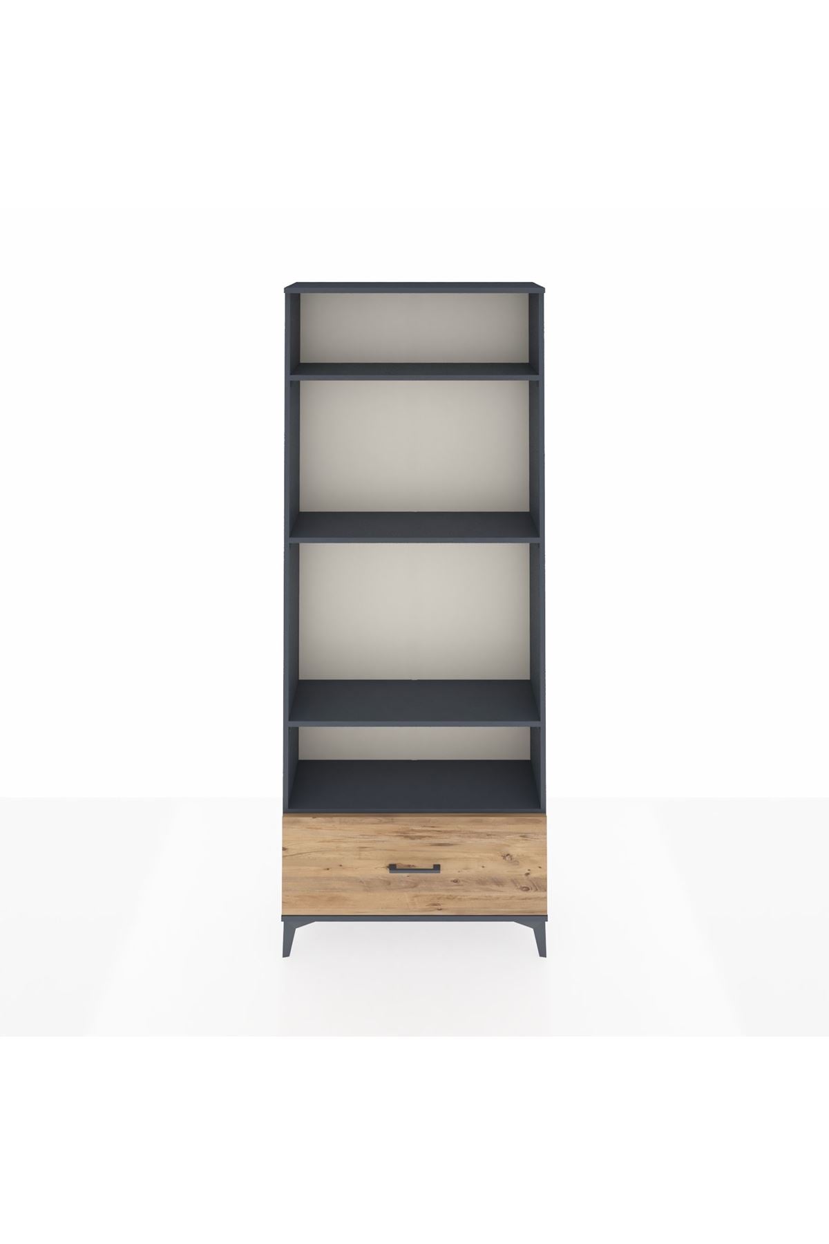 Arges Dolap 4 Raflı Tek Çekmeceli 88x30x221 - S30M033V6A