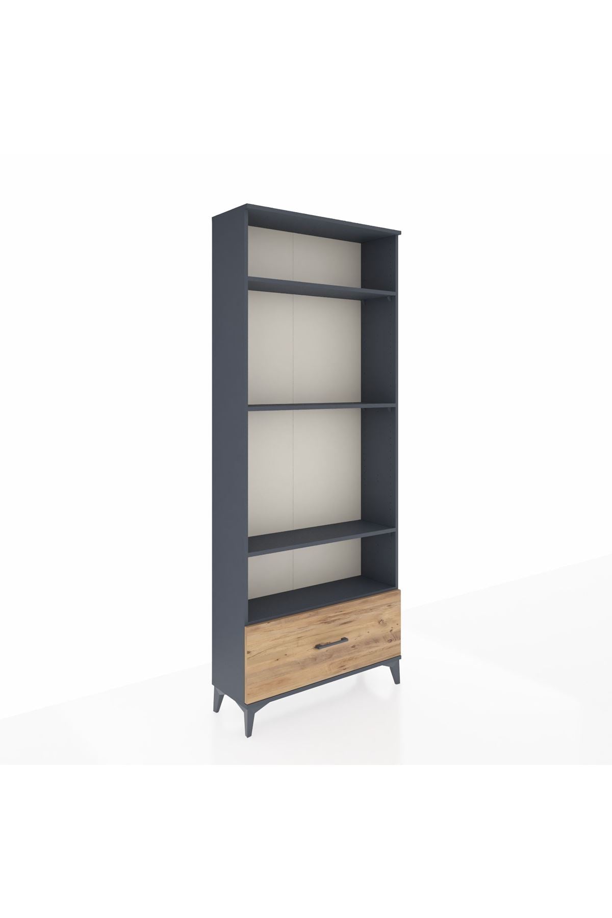 Arges Dolap 4 Raflı Tek Çekmeceli 88x30x221 - S30M033V6A