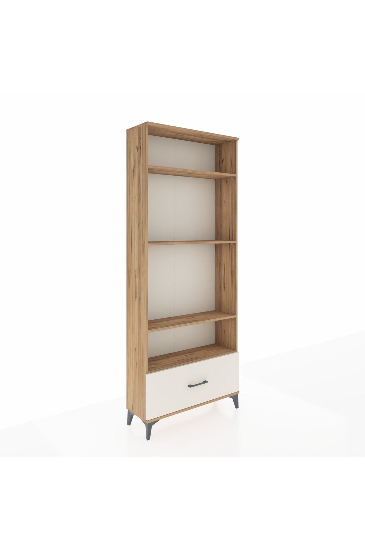 Arges Dolap 4 Raflı Tek Çekmeceli 88x30x221 - S30M033V7A