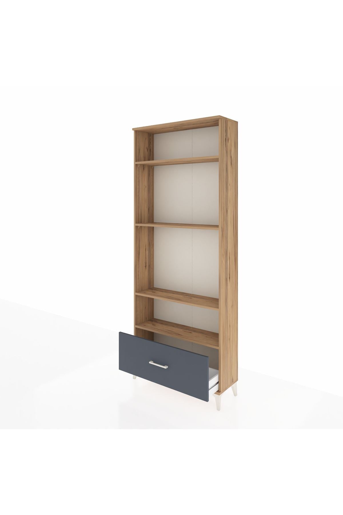 Arges Dolap 4 Raflı Tek Çekmeceli 88x30x221 - S30M033V8A