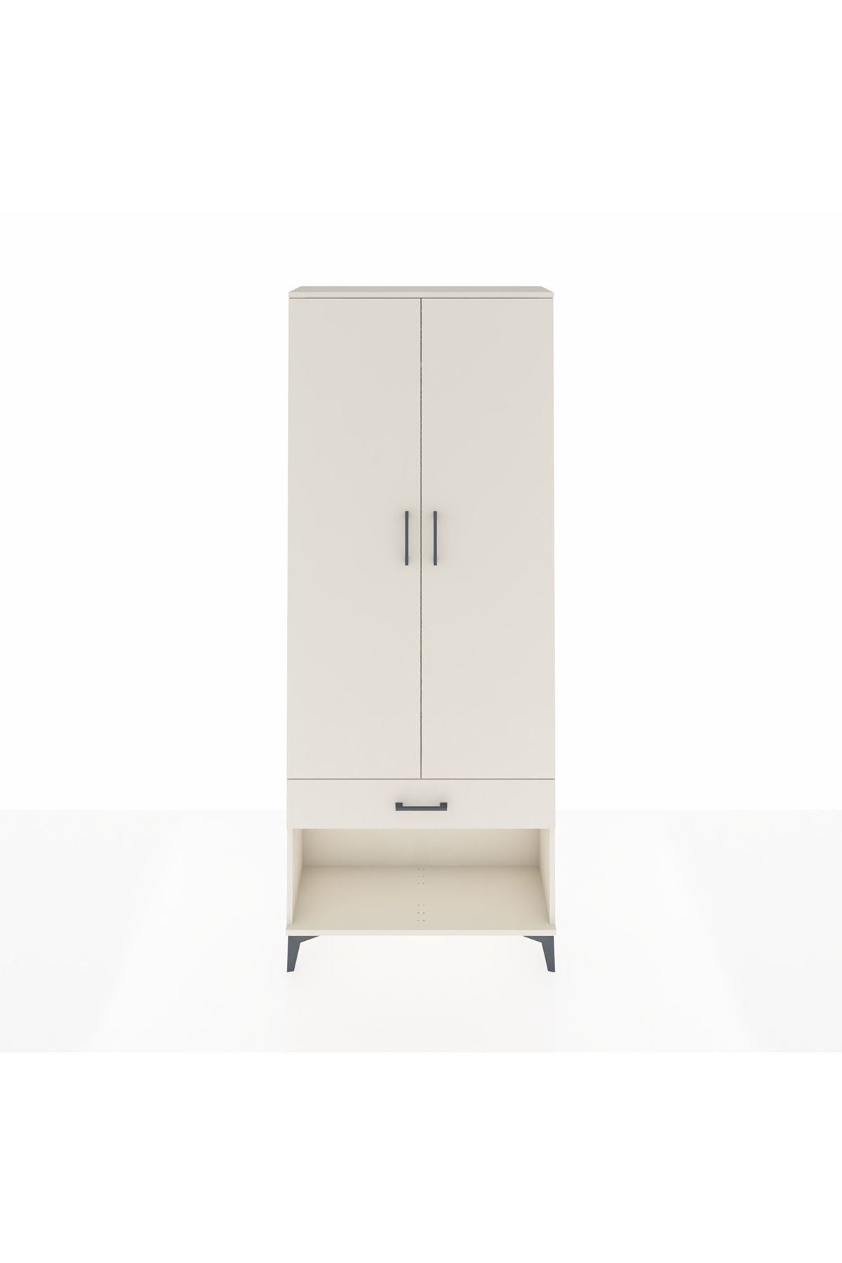 Arges Dolap 2 Raflı Tek Çekmeceli Tek Askılı 88x30x221 - S30M034V1A