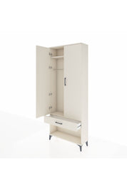 Arges Dolap 2 Raflı Tek Çekmeceli Tek Askılı 88x30x221 - S30M034V1A