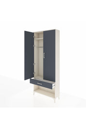 Arges Dolap 2 Raflı Tek Çekmeceli Tek Askılı 88x30x221 - S30M034V2A
