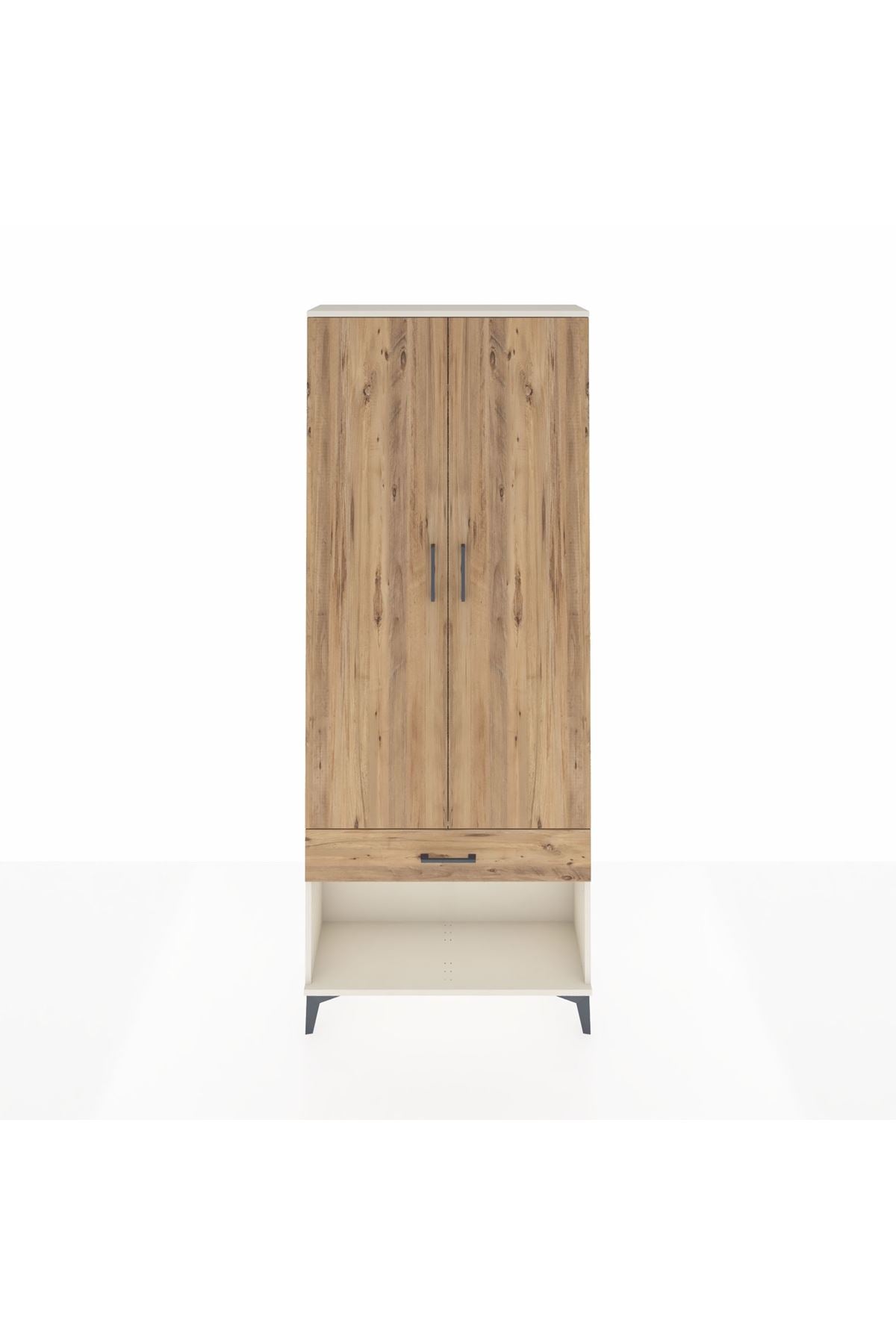 Arges Dolap 2 Raflı Tek Çekmeceli Tek Askılı 88x30x221 - S30M034V3A