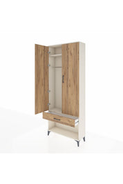 Arges Dolap 2 Raflı Tek Çekmeceli Tek Askılı 88x30x221 - S30M034V3A