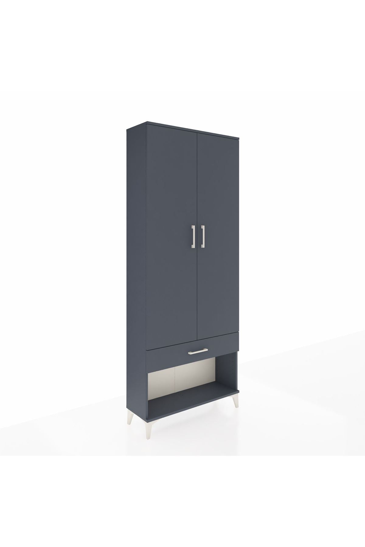 Arges Dolap 2 Raflı Tek Çekmeceli Tek Askılı 88x30x221 - S30M034V5A