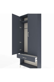 Arges Dolap 2 Raflı Tek Çekmeceli Tek Askılı 88x30x221 - S30M034V5A