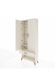 Arges Dolap 4 Raflı Tek Çekmeceli 2 Kapaklı 88x30x221 - S30M035V1A