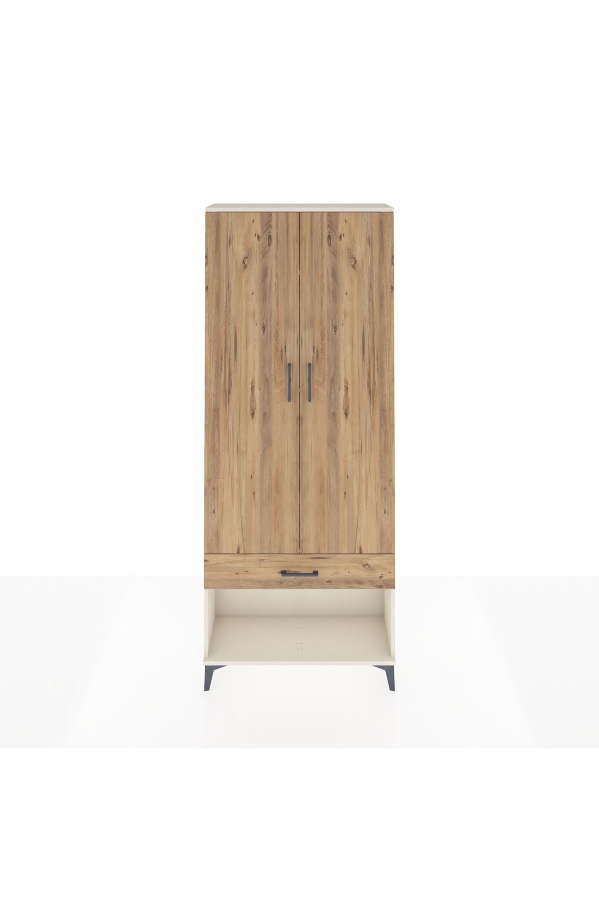 Arges Dolap 4 Raflı Tek Çekmeceli 2 Kapaklı 88x30x221 - S30M035V3A