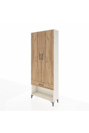 Arges Dolap 4 Raflı Tek Çekmeceli 2 Kapaklı 88x30x221 - S30M035V3A