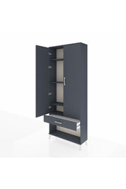 Arges Dolap 4 Raflı Tek Çekmeceli 2 Kapaklı 88x30x221 - S30M035V5A