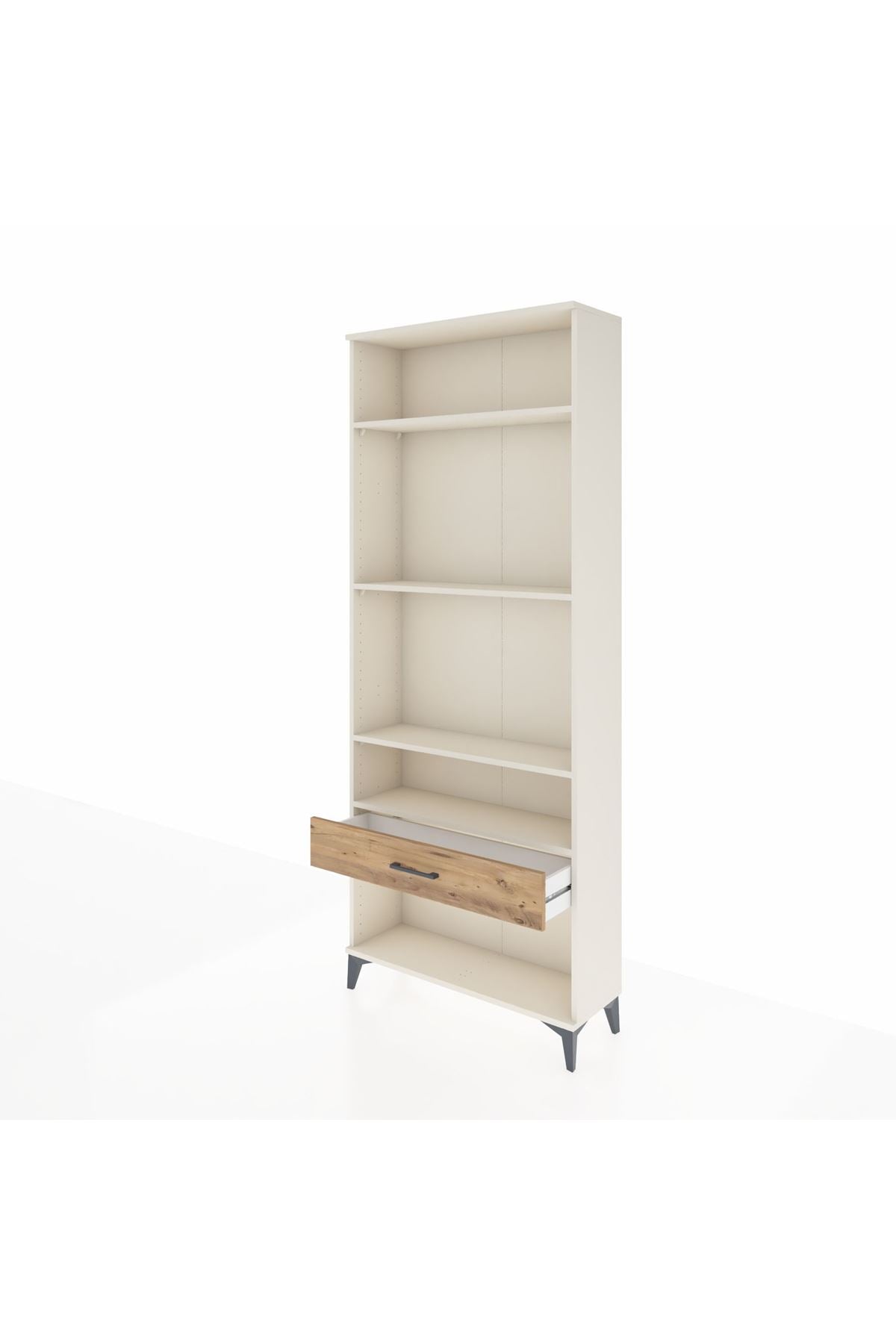 Arges Dolap 4 Raflı Tek Çekmeceli 88x30x221 - S30M036V3A
