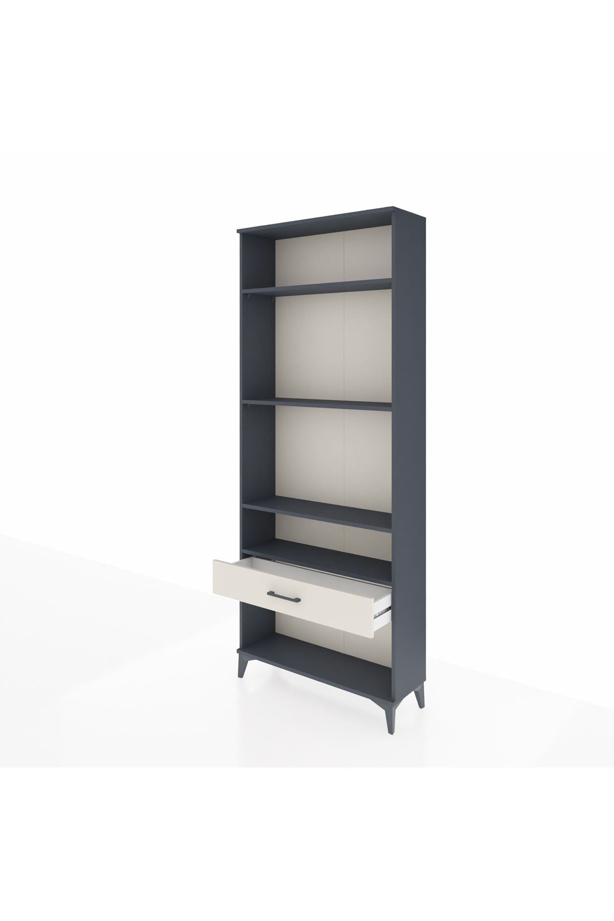 Arges Dolap 4 Raflı Tek Çekmeceli 88x30x221 - S30M036V4A