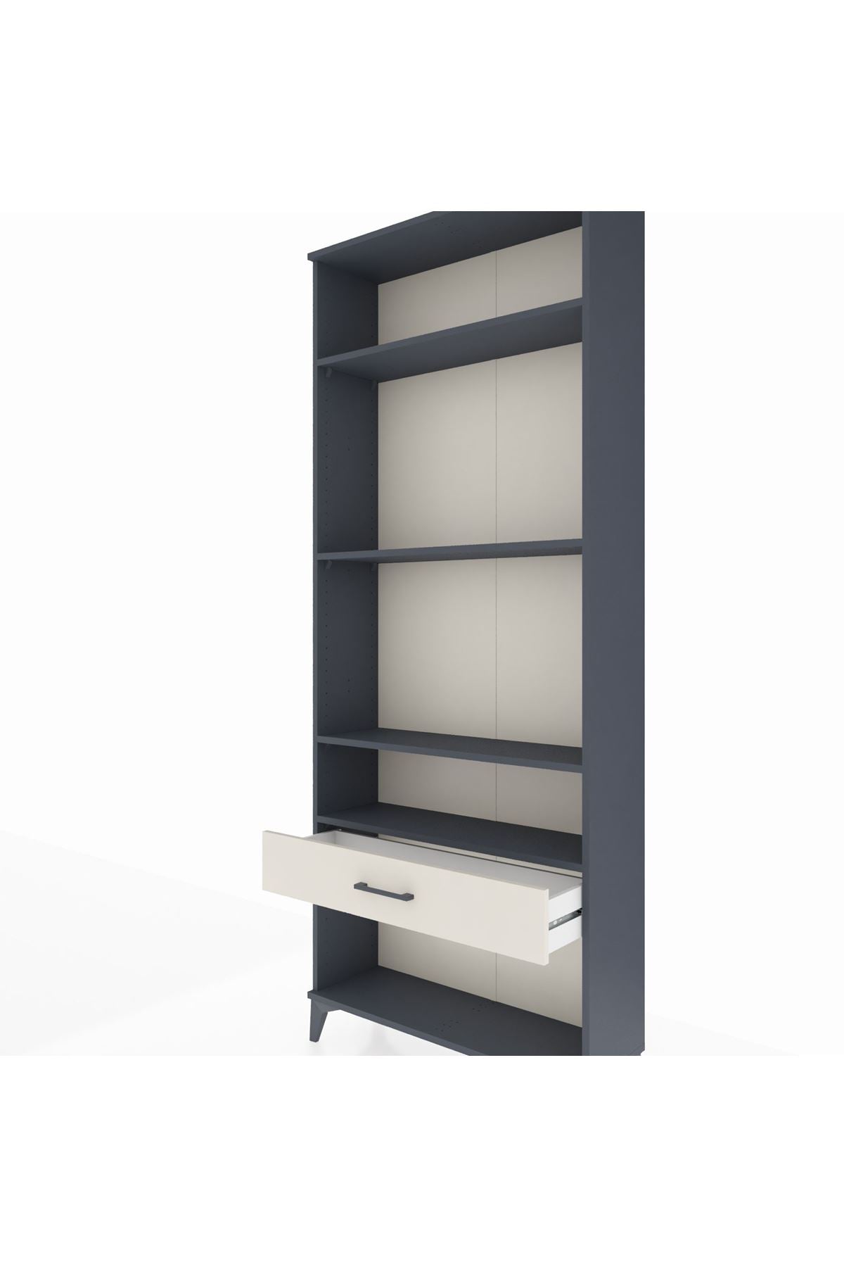 Arges Dolap 4 Raflı Tek Çekmeceli 88x30x221 - S30M036V4A