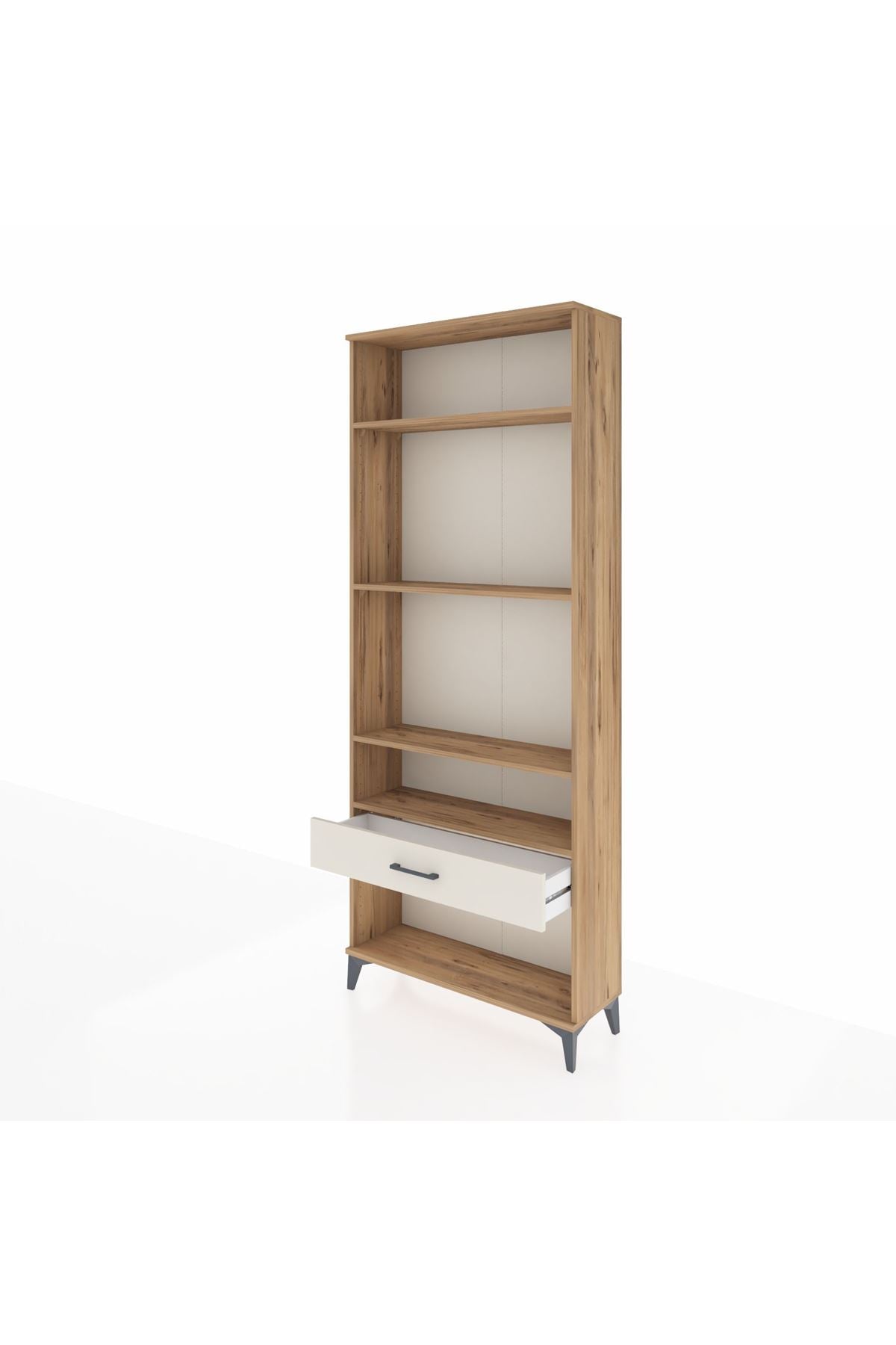 Arges Dolap 4 Raflı Tek Çekmeceli 88x30x221 - S30M036V7A
