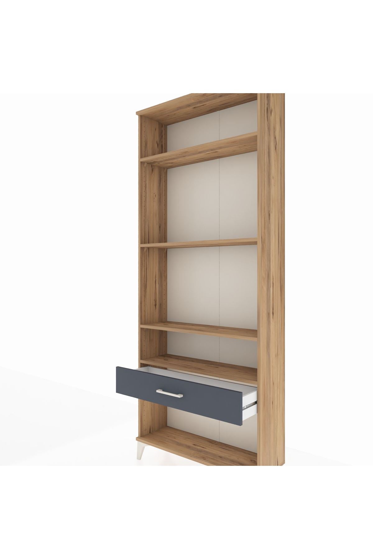 Arges Dolap 4 Raflı Tek Çekmeceli 88x30x221 - S30M036V8A