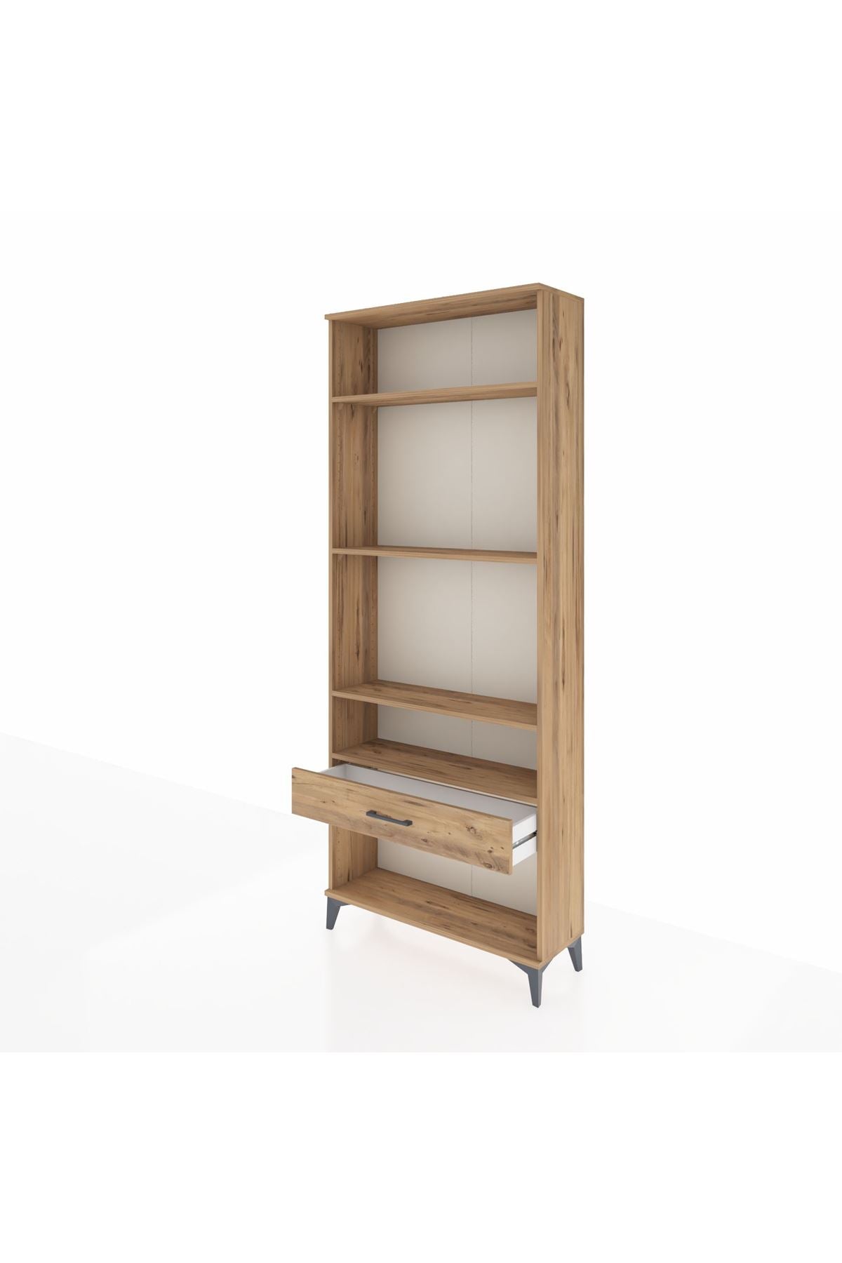 Arges Dolap 4 Raflı Tek Çekmeceli 88x30x221 - S30M036V9A