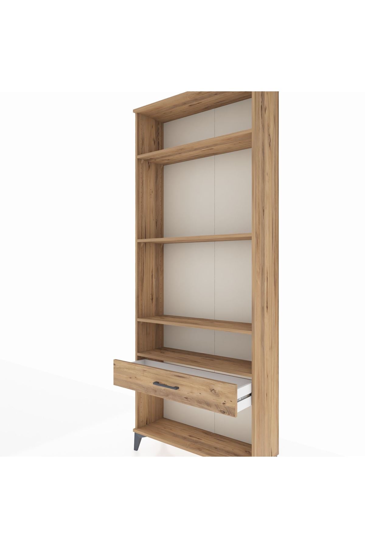 Arges Dolap 4 Raflı Tek Çekmeceli 88x30x221 - S30M036V9A