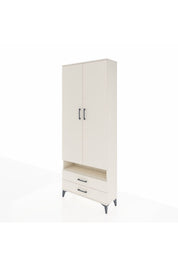 Arges Dolap 3 Raflı 2 Çekmeceli Tek Askılı 88x30x221 - S30M037V1A