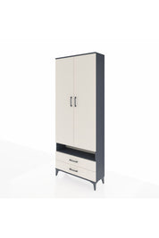 Arges Dolap 3 Raflı 2 Çekmeceli Tek Askılı 88x30x221 - S30M037V4A