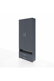 Arges Dolap 3 Raflı 2 Çekmeceli Tek Askılı 88x30x221 - S30M037V5A
